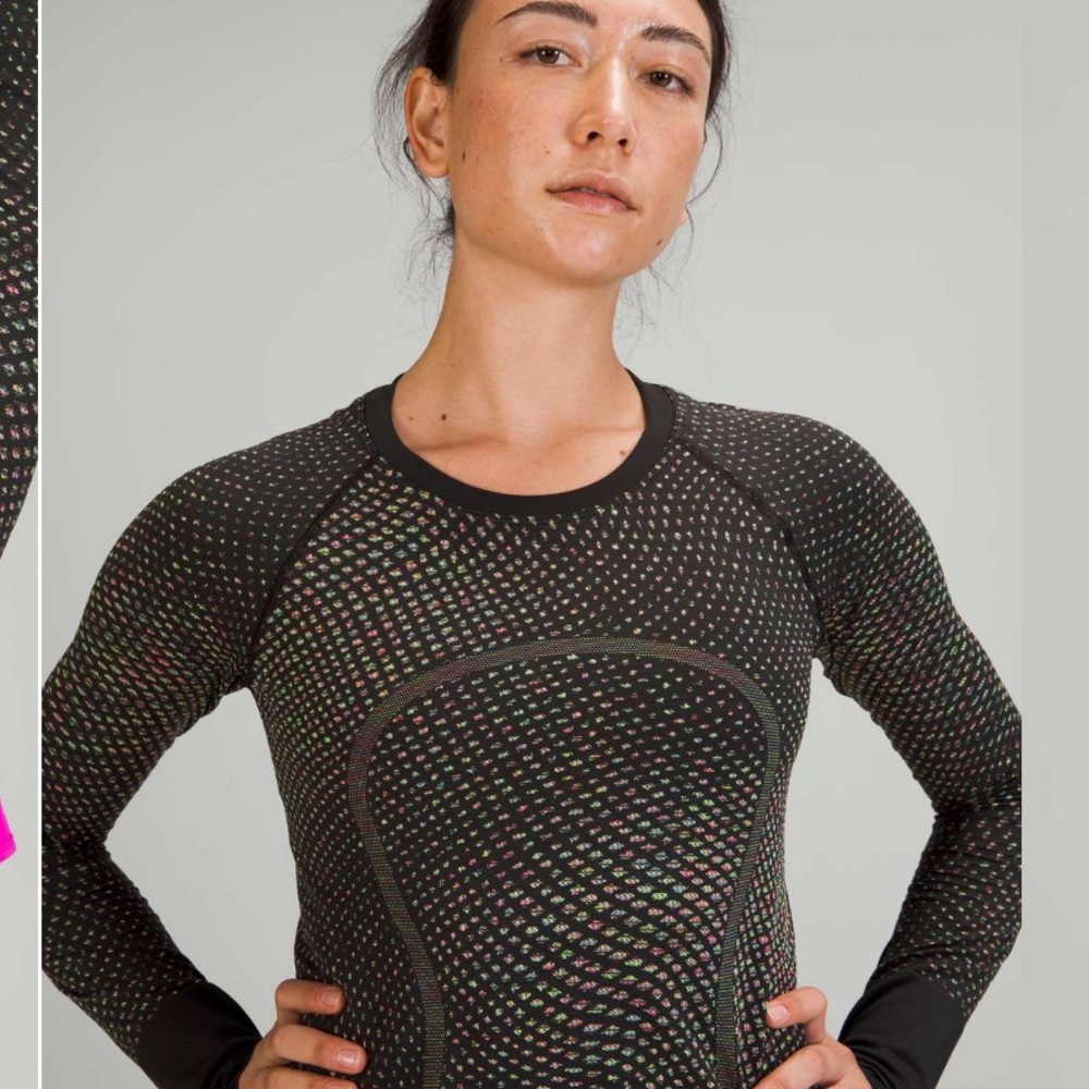 Lululemon Swiftly Tech Long Sleeve 2.0
Grid Warp Black / Neon Multi Size 6 - Picture 3 of 10